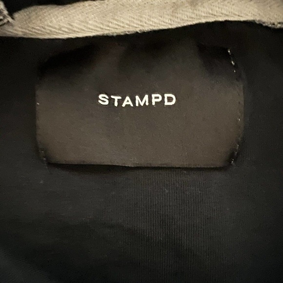 Stampd Women's Unisex Gray Pullover Hoodie with Scoop Hem & Thumb Holes - Large - Picture 12 of 15